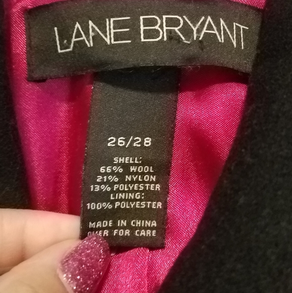 Lane Bryant Black Dress Coat - Picture 4 of 6